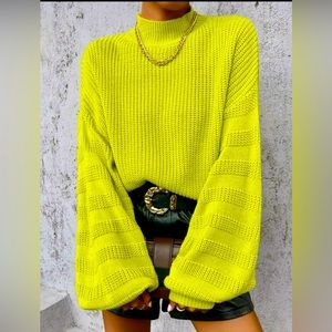 Vibrant Yellow Women's Sweater
